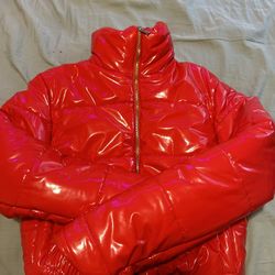 Red Puffer Jacket 