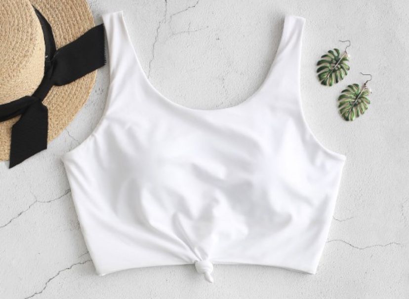 Bikini top white NEW Large