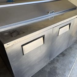 72” True 3 Door Working Prep Cooler 