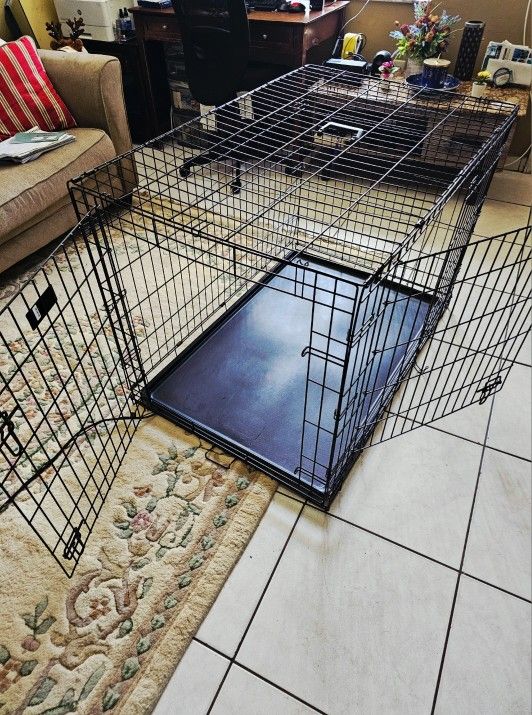 Dog Crate, Heated Whelping Tape, and Cover