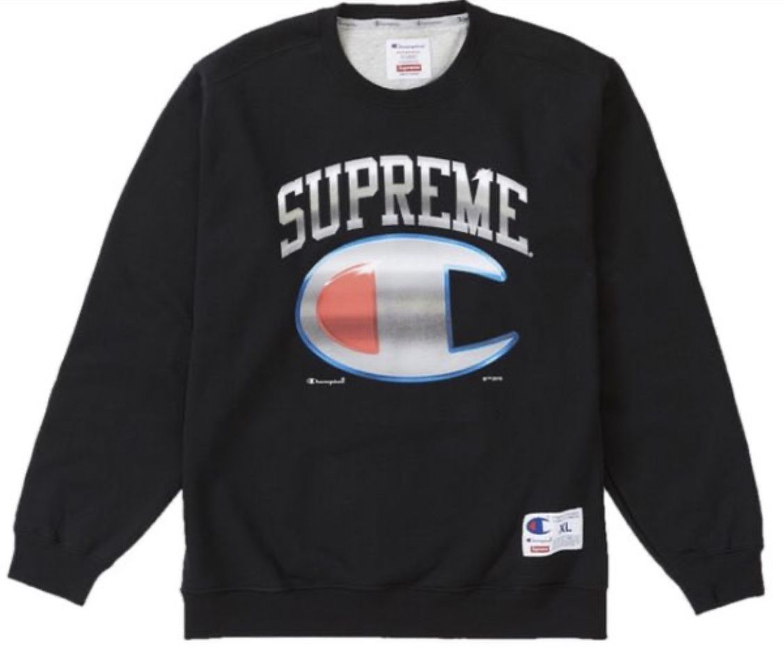 SupremeĀ®/ChampionĀ® Chrome Crewneck Dark Teal Size Medium