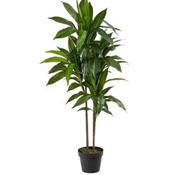 Plantas Artificiales Nearly Natural 48" Dracaena Silk Plant (Real Touch) Green