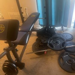 Pesas Y Máquina De Ejercicio Por 300 Cash