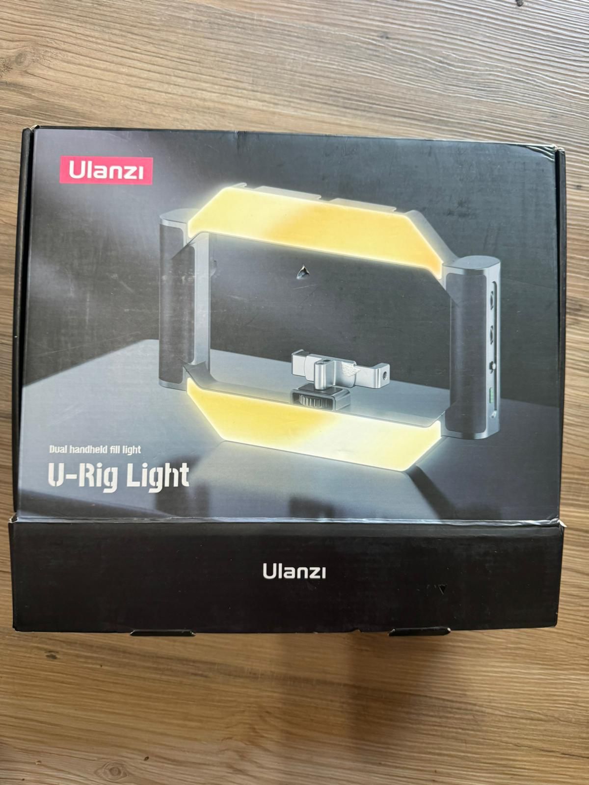 Smartphone Video Rig ULANZI U200 Camera Video Rig Phone Video Stabilizer LED Ring Light Selfie Light for Smartphone, Camera, Gopro, YouTube,Vlogging,