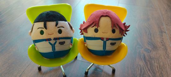 Prince of Tennis Fuwa Kororin Plush Set – Eiji Kikumaru & Shuichiro Oishi (Golden Pair)