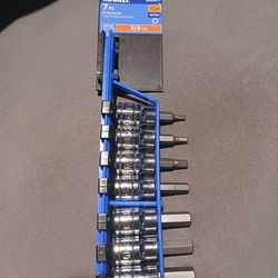 Kobalt 7piece3/8in bit socket set [metric]