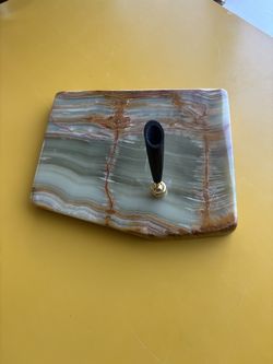 Vintage Onyx Fountain Desk Pen