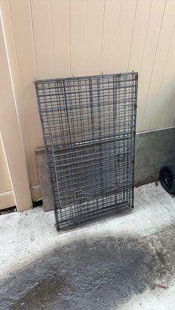 Large Folding Metal Dog Crate