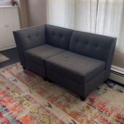 Small Grey Sectional Couch