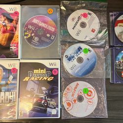 Nintendo Wii and Wii U game discs (tap details or see photos for pricing)