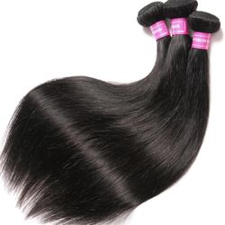 AVAILABLE? YES! 20/22/24 Straight Human Hair Bundles