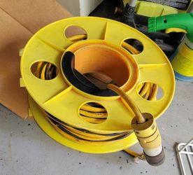 Thick-Gauge Yellow Extension Cord with Reel
