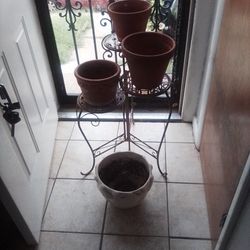 Pots And Plant Stand 