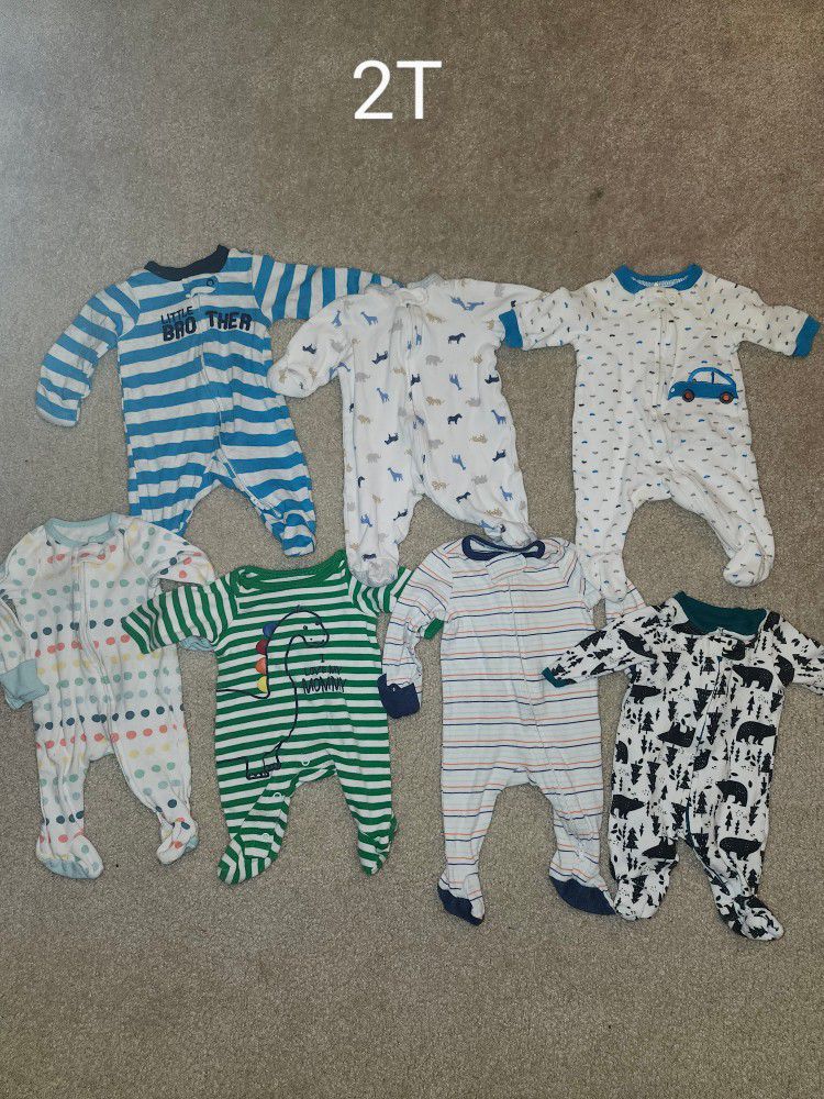 Baby Boy Footie Pajamas (NB)