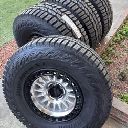 Kmc Chevy Silverado wheels and tires Yukon sierra denali