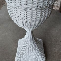 Vintage Wicker Plant Stand 