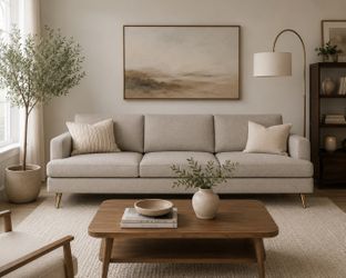 Albany Park Lido 86” Sofa – Oatmeal Performance Chenille ✨