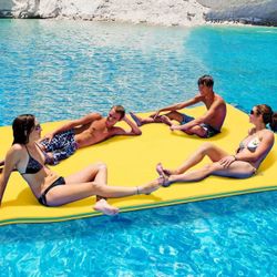 Brand new 12FtFloating Mat, Lily Pad Floating Mat, Water Mat for 1-9 Adults, Floating Pad for Lake, 3-Layer Tear-Resistant XPE Foam for Boat, Beach, O