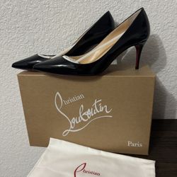 Like New- Christian Louboutin in Black Heels 