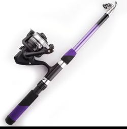 New foldable Rod with reel 6ft