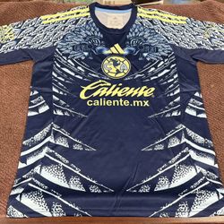 2025-2026 Adidas Club America away blue jersey Playera