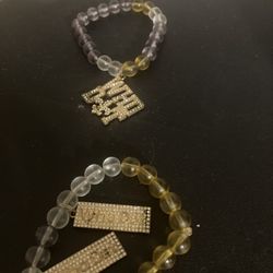 Handmade Saint charm bracelet