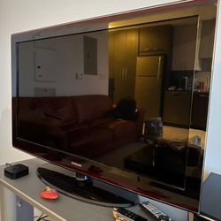 42" Flat-screen TV, Apple TV, Stand