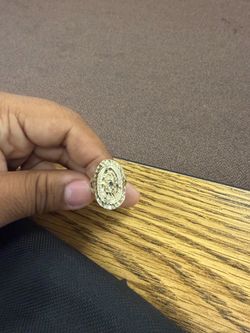 10k Virgin Mary ring