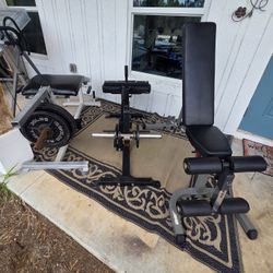 Gym Equipment Includes Leg Curl, Calf Raise, Core Cruncher