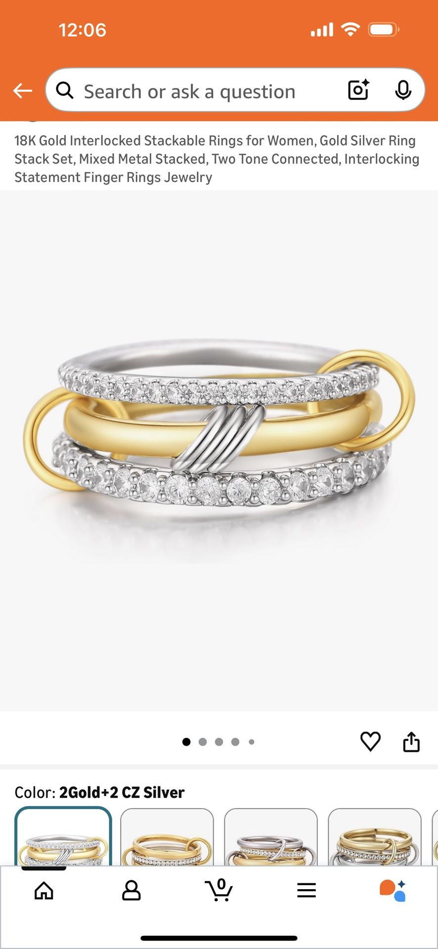 Size 7 - Stackable Ring Set 