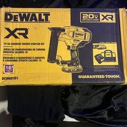 DeWALT XR 20v 18ga Narrow Crown Stapler