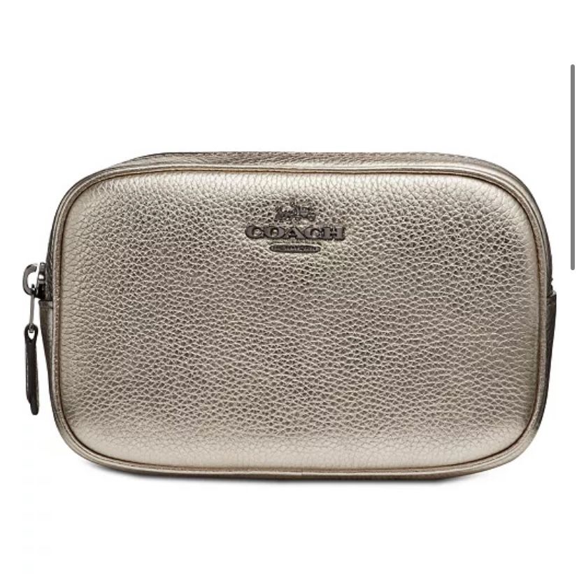 Coach Metallic Leather Belt Bag