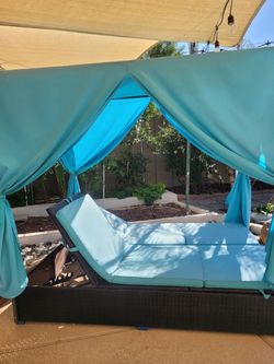 LUMISOL outdoor Rattan daybed