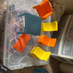 1973 Mattel Barbie  Orange Yellow Furniture Vintage