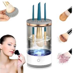 Electric Makeup Brush Cleaner Machine - Quick & Efficient Deep Cleaning System, Spins Dry in Seconds