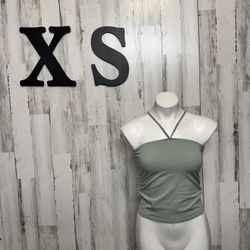 Green tank top cami XSmall