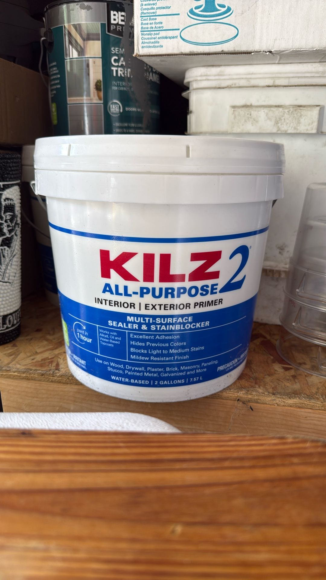 KILZ 2 All‑Purpose Interior/Exterior Primer – 2‑Gallon Bucket
