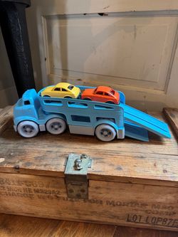 Green Toys Car Carrier Truck with 2 Cars