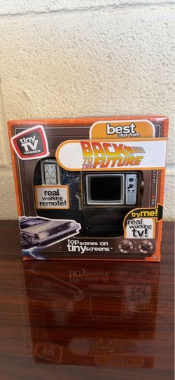 New Tiny TV Classics Back to the Future Collectible TV with Real Working Remote