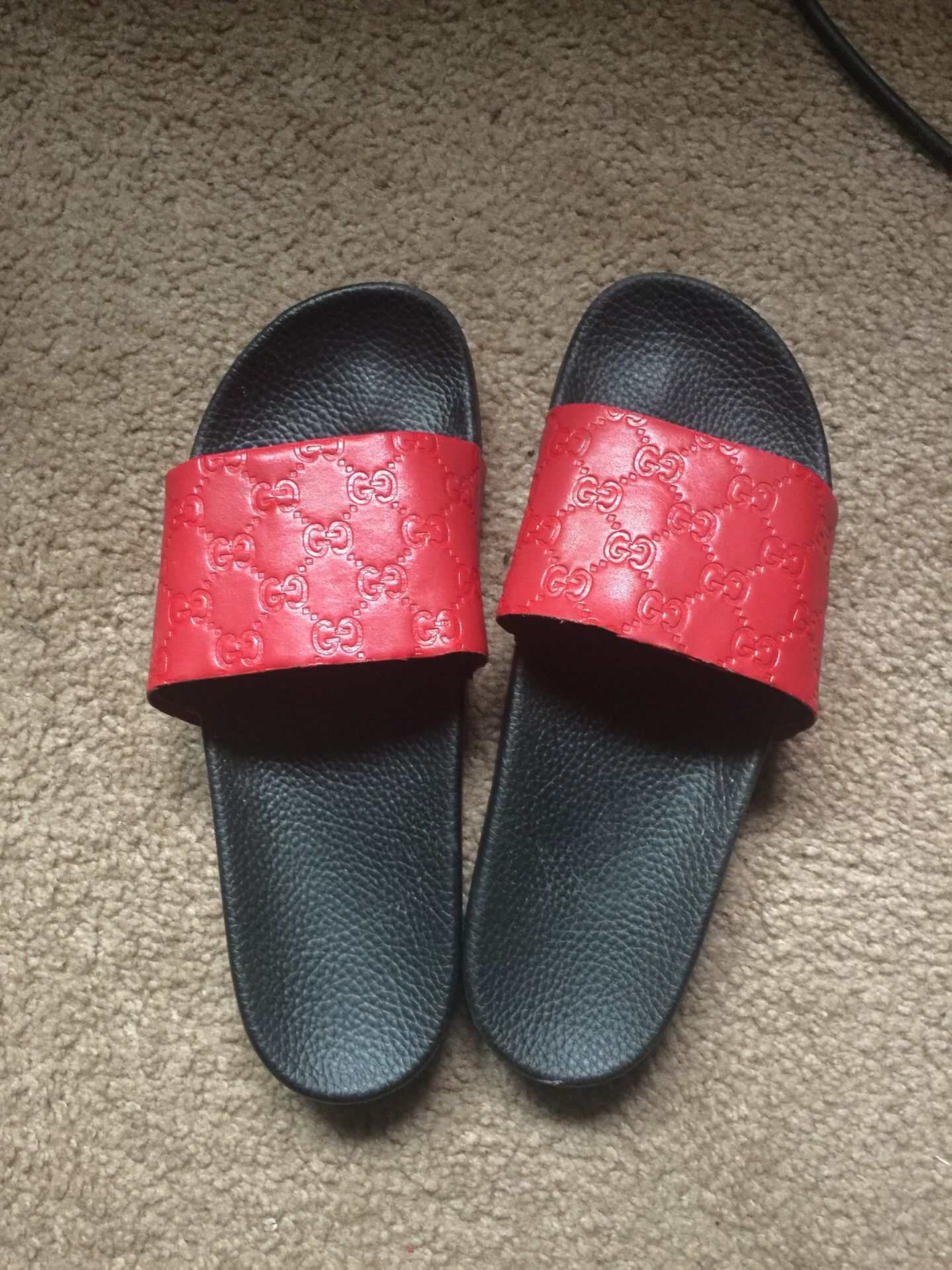 Gucci flip flops (size 10)