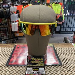 BOMER Smoke-Bomb Yellow with Red Mirror Lens Safety Glasses