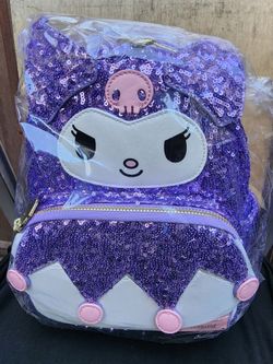 Loungefly Sanrio Kuromi Sequin Mini Backpack, NWT Unopened
