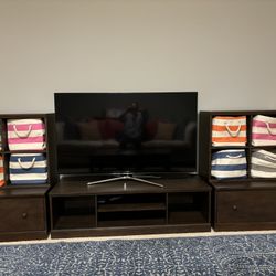 Pottery Barn Media And Toy Storage shelf and console