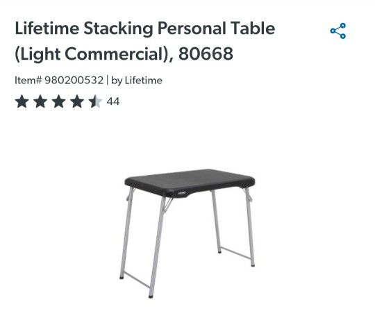 LIFETIME Personal TABLE