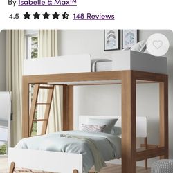 Brand new in the box bunk bed full over twin.