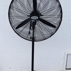 Industrial Pedestal Fan, 30" Diameter Commercial Oscillating Fan ，Adjust Height

