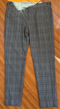 Gabriela Hearst Italian Wool Plaid Dress Pants – US 34