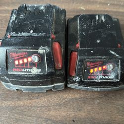 Milwaukee M18 batteries