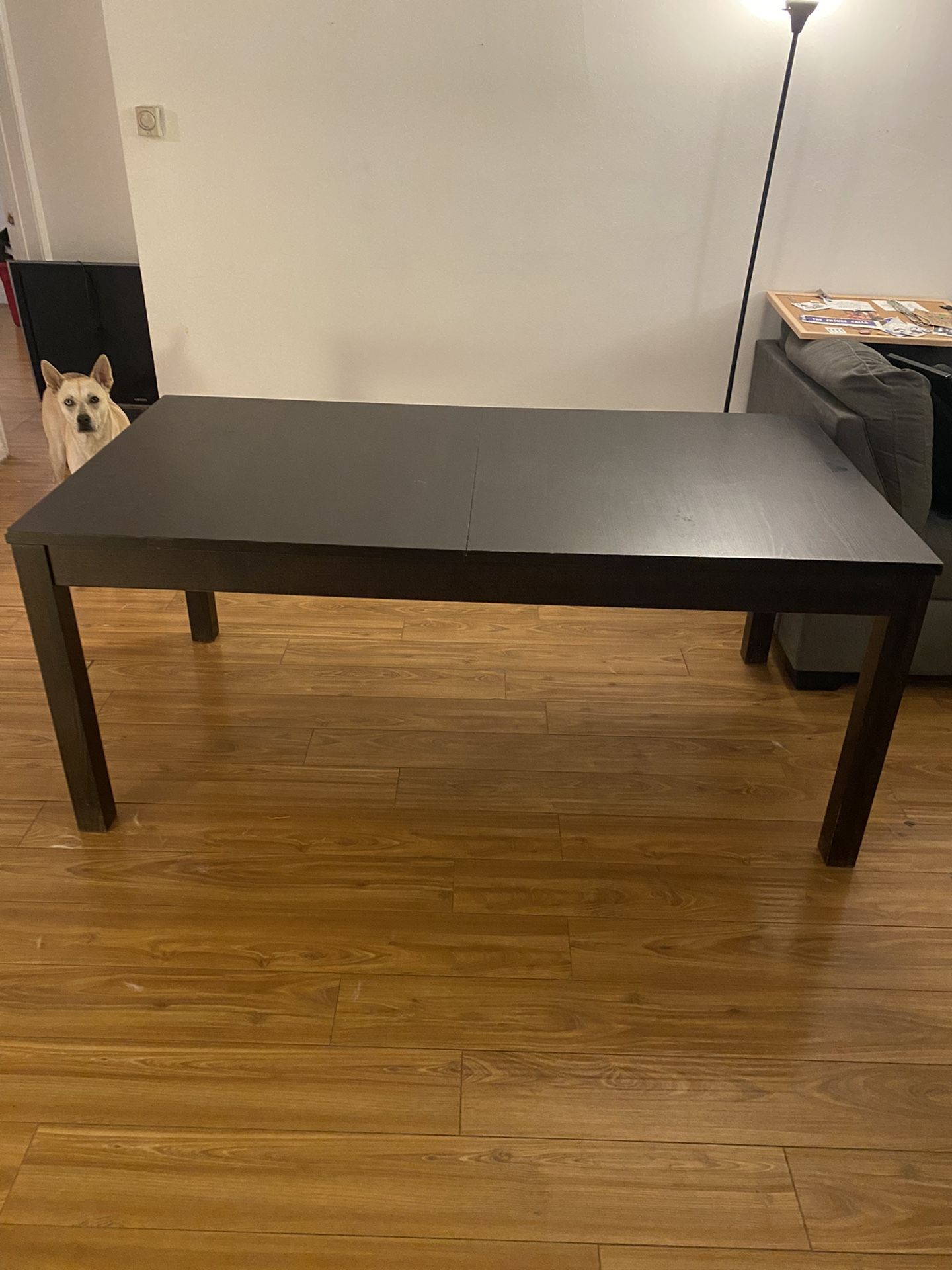 Large Black Wooden Table