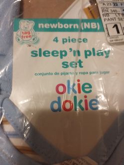 Brand New Okie Dokie 4 piece set New Born
